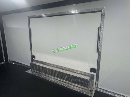 New 2025 RC Trailers 8.5X24 Car / Racing Trailer FULL ESCAPE DOOR WITH REMOVABLE FENDER TORSION AXLES