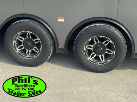 New 2025 RC Trailers 8.5X24 Car / Racing Trailer FULL ESCAPE DOOR WITH REMOVABLE FENDER TORSION AXLES