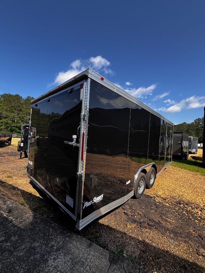 New 2025 8.5X20' ENCLOSED CAR HAULER -.080 POLYCORE EXTERIOR-6'4" INTERIOR HEIGHT-16" CENTERS- D-RINGS-CHROME TRIM Car / Racing Trailer