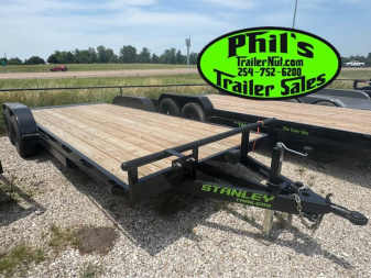 New 2025 Stanley Trailers 20' OPEN CAR HAULER HEAVY DUTY 6K AXLES DERATED TO 990 GVWR Utility Trailer
