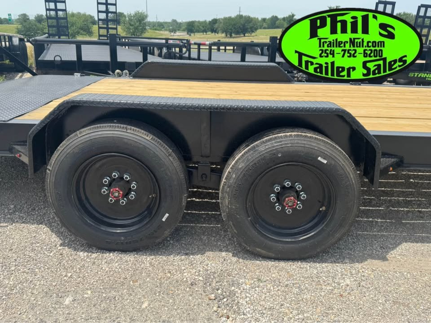 New 2025 Stanley Trailers 20' EQUIPMENT TRAILER STAND UP RAMPS 8K AXLES Equipment Trailer