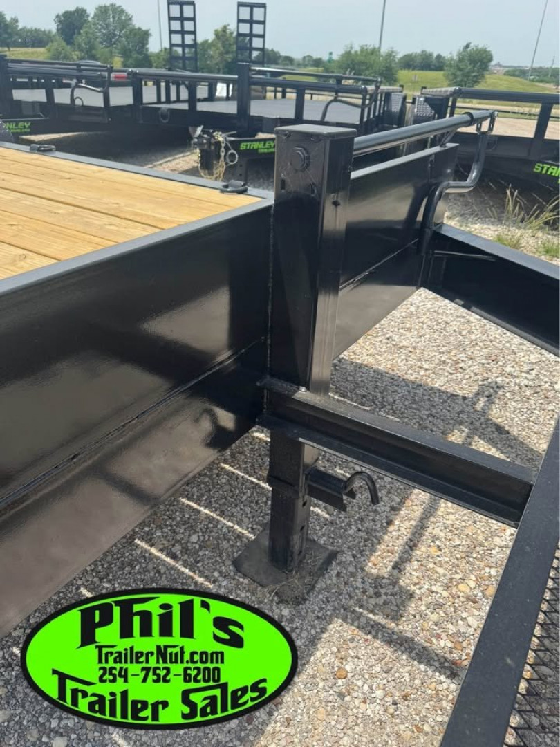 New 2025 Stanley Trailers 20' EQUIPMENT TRAILER STAND UP RAMPS 8K AXLES Equipment Trailer