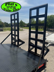 New 2025 Stanley Trailers 20' EQUIPMENT TRAILER STAND UP RAMPS 8K AXLES Equipment Trailer