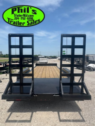 New 2025 Stanley Trailers 20' EQUIPMENT TRAILER STAND UP RAMPS 8K AXLES Equipment Trailer