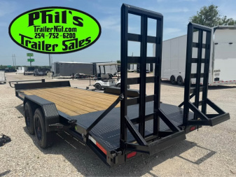 New 2025 Stanley Trailers 20' EQUIPMENT TRAILER STAND UP RAMPS 8K AXLES Equipment Trailer