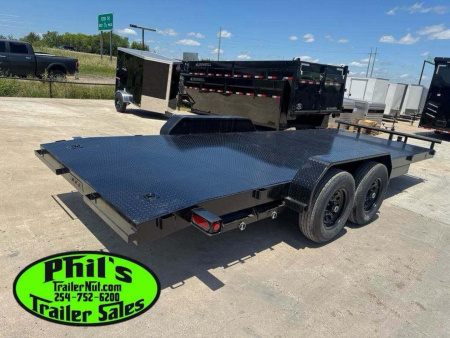 New 2025 20' OPEN CAR HAULER TANDEM 7000 LB AXLES 14K GVWR Utility Trailer