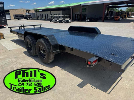 New 2025 20' OPEN CAR HAULER TANDEM 7000 LB AXLES 14K GVWR Utility Trailer