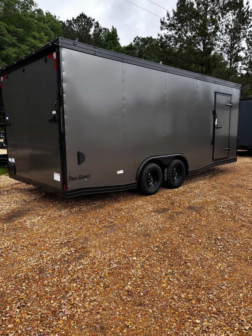 New 2025 8.5X20 ENCLOSED CAR HAULER -7' INTERIOR HEIGHT -.080 POLYCORE EXTERIOR-1 PIECE ROOF-16" CENTERS -BLACKOUT TRIM Car / Racing Trailer