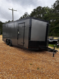 New 2025 8.5X20 ENCLOSED CAR HAULER -7' INTERIOR HEIGHT -.080 POLYCORE EXTERIOR-1 PIECE ROOF-16  CENTERS -BLACKOUT TRIM Car / Racing Trailer