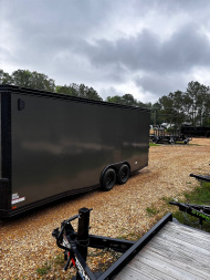 New 2025 8.5X20 ENCLOSED CAR HAULER -7' INTERIOR HEIGHT -.080 POLYCORE EXTERIOR-1 PIECE ROOF-16" CENTERS -BLACKOUT TRIM Car / Racing Trailer