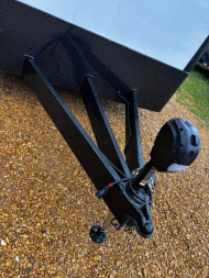 New 2025 8.5X34' BATHROOM RACE TRAILER -BLACKOUT TRIM-ESCAPE DOOR-TRIPLE AXLE-7' INTERIOR HEIGHT-CABINETS Car / Racing Trailer