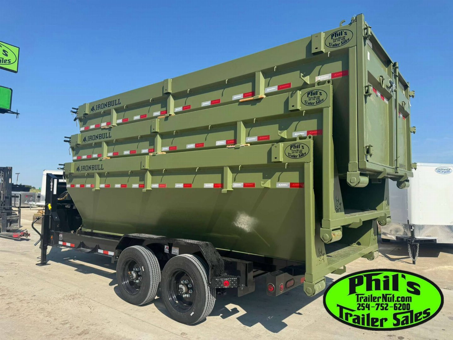 New 83X16 16 K GVWR 8K AXLES 17.5 Iron Bull ROLL OFF DUMP