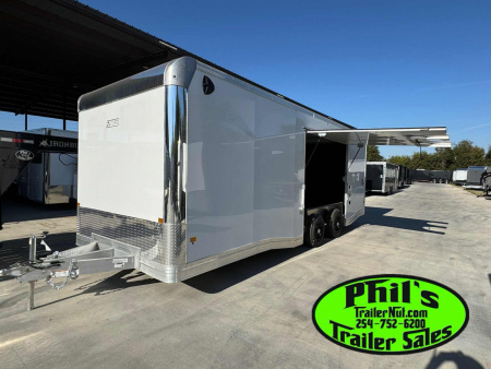 New E-Z Hauler 24' ALL ALUMINUM CAR HAULER LARGE ESCAPE DOOR FINISHED OUT Car / Racing Trailer