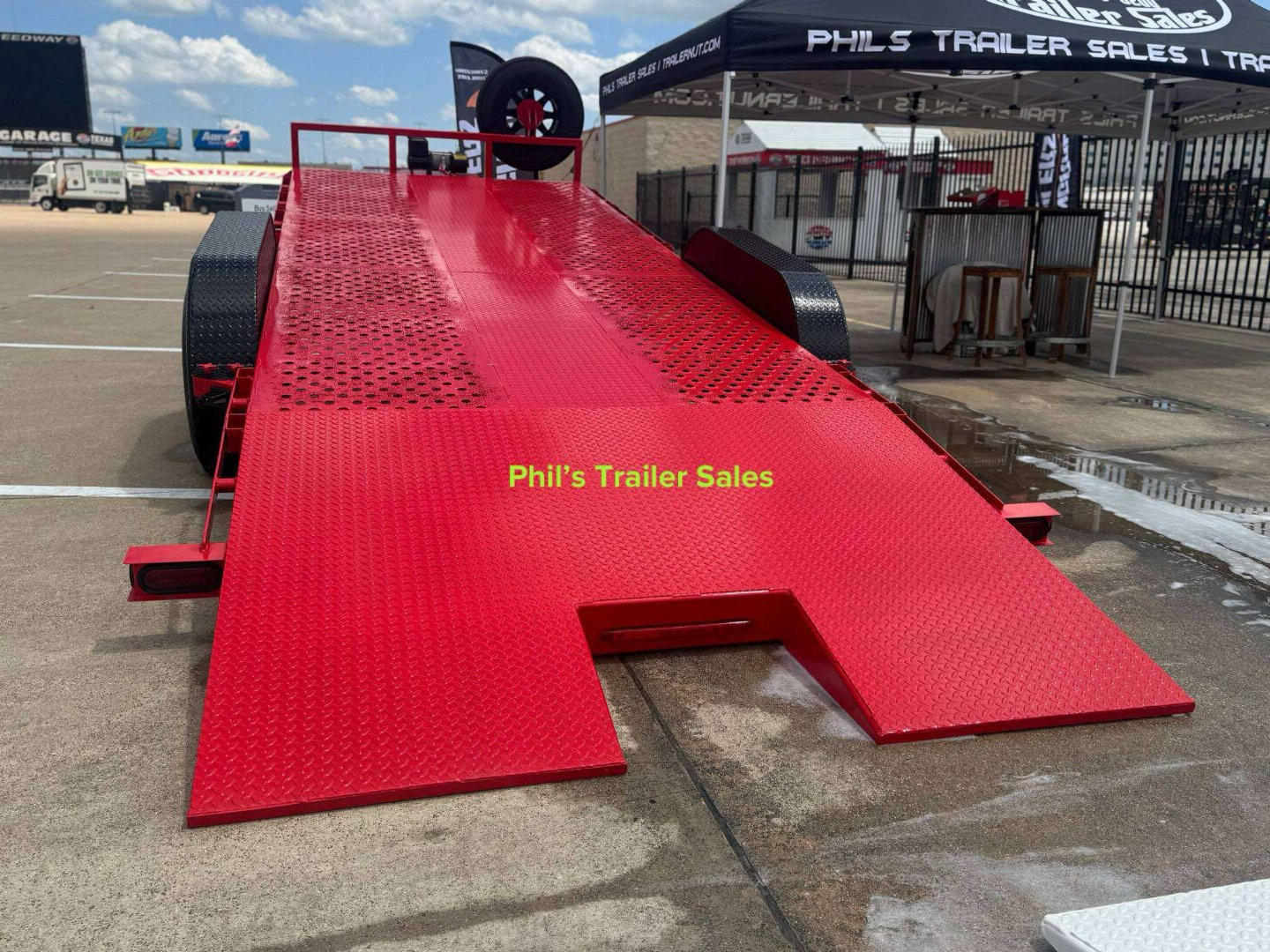 New 2025 83X20TILT TRAILER EQUIPMENT TRAILER W/ WIRELESS WINCH & WIRELESS POWER TILT 14K TRAILER