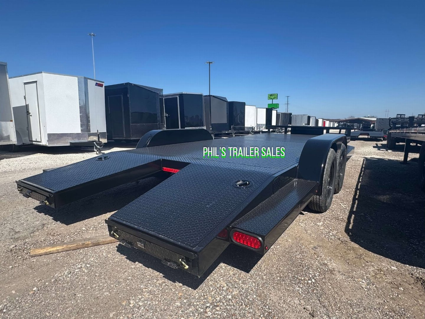 New 2025 STANLEY TRAILERS 83X20 STEEL DECK OPEN CAR HAULER 83X20 Car Hauler SPLIT TAIL / TONGUE BOX / DEXTER AXLES HEAVY DUTY 6K AXLES!