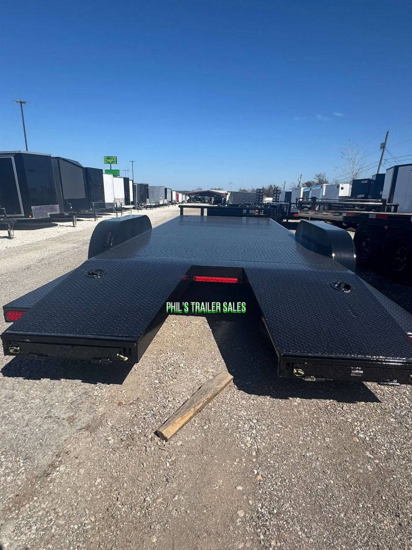 New 2025 STANLEY TRAILERS 83X20 STEEL DECK OPEN CAR HAULER 83X20 Car Hauler SPLIT TAIL / TONGUE BOX / DEXTER AXLES HEAVY DUTY 6K AXLES!