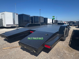 New 2025 STANLEY TRAILERS 83X20 STEEL DECK OPEN CAR HAULER 83X20 Car Hauler SPLIT TAIL / TONGUE BOX / DEXTER AXLES HEAVY DUTY 6K AXLES!