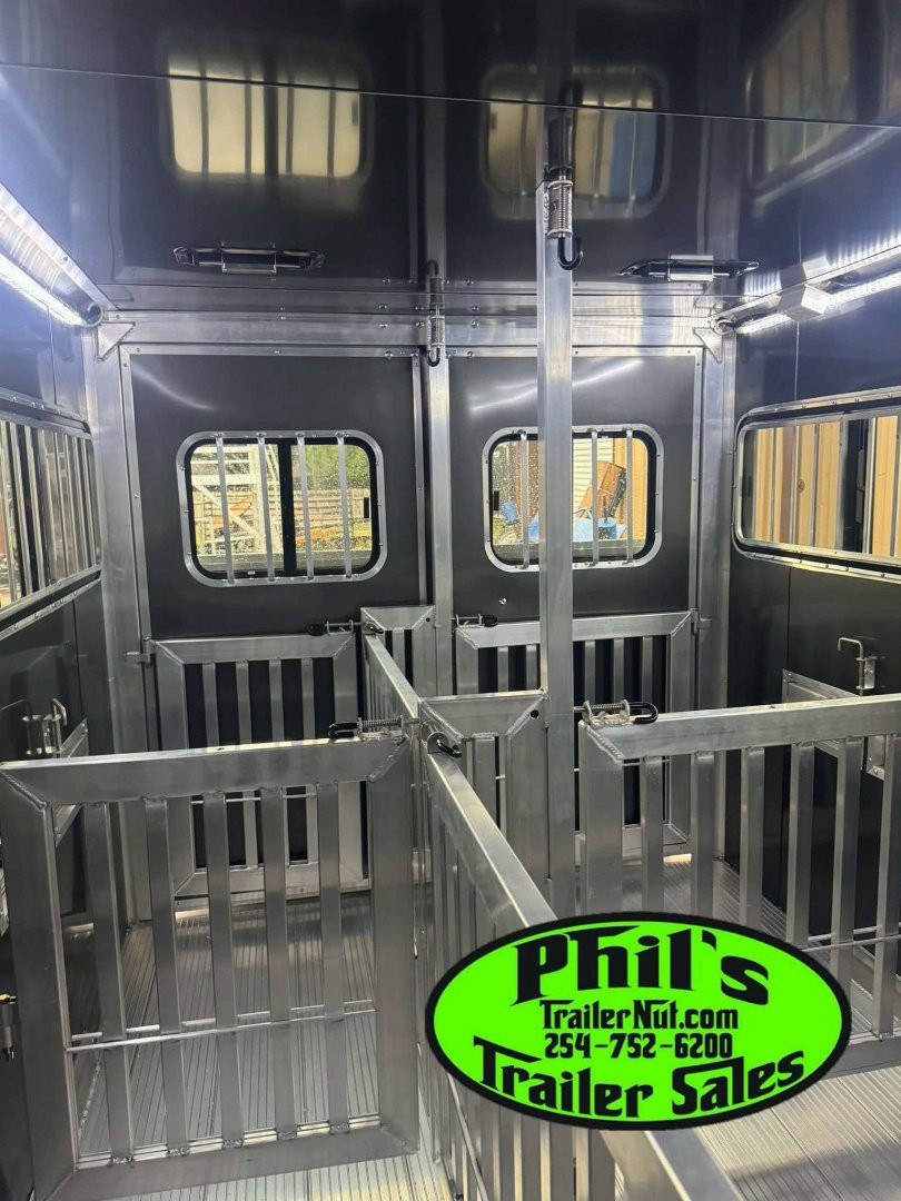 New Frontier Trailers LOW PRO LIVESTOCK TRAILER 6 PEN Stock / Stock Combo Trailer