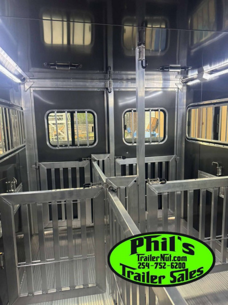 New Frontier Trailers LOW PRO LIVESTOCK TRAILER 6 PEN Stock / Stock Combo Trailer