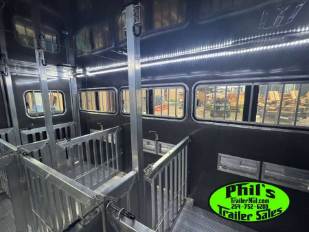 New Frontier Trailers LOW PRO LIVESTOCK TRAILER 6 PEN Stock / Stock Combo Trailer