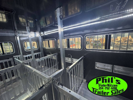 New Frontier Trailers LOW PRO LIVESTOCK TRAILER 6 PEN Stock / Stock Combo Trailer