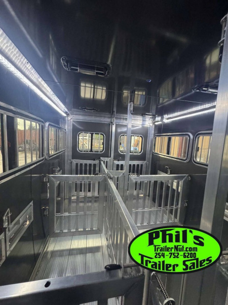 New Frontier Trailers LOW PRO LIVESTOCK TRAILER 6 PEN Stock / Stock Combo Trailer