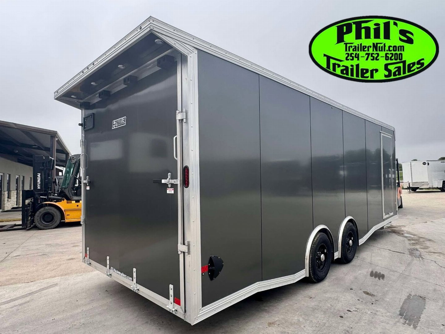 New E-Z Hauler 24' ALL ALUMINUM CAR HAULER LARGE ESCAPE DOOR FINISHED OUT Car / Racing Trailer