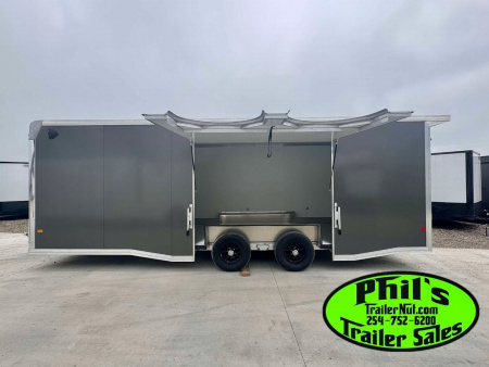 New E-Z Hauler 24' ALL ALUMINUM CAR HAULER LARGE ESCAPE DOOR FINISHED OUT Car / Racing Trailer