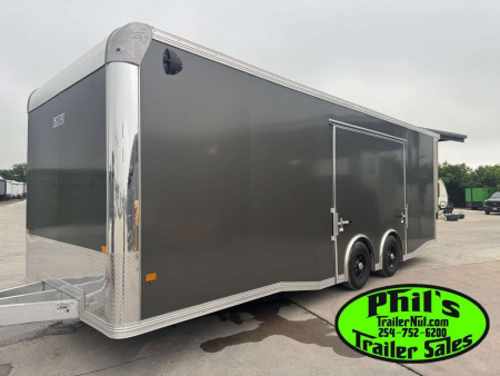 New E-Z Hauler 24' ALL ALUMINUM CAR HAULER LARGE ESCAPE DOOR FINISHED OUT Car / Racing Trailer