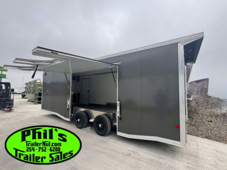 New E-Z Hauler 24' ALL ALUMINUM CAR HAULER LARGE ESCAPE DOOR FINISHED OUT Car / Racing Trailer
