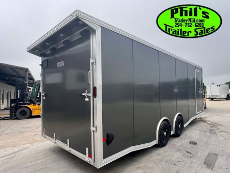 New E-Z Hauler 24' ALL ALUMINUM CAR HAULER LARGE ESCAPE DOOR FINISHED OUT Car / Racing Trailer