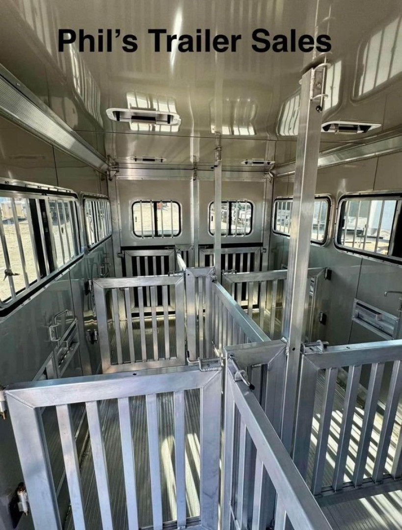 New Frontier Trailers LOW PRO LIVESTOCK TRAILER 6 PEN Stock / Stock Combo Trailer