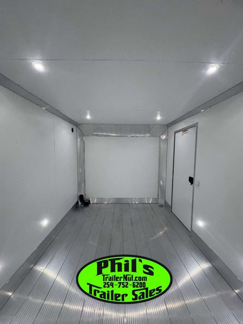 New E-Z Hauler 24' ALL ALUMINUM CAR HAULER LARGE ESCAPE DOOR FINISHED OUT Cargo / Enclosed Trailer EXTRUDED ALUMINUM FLOOR