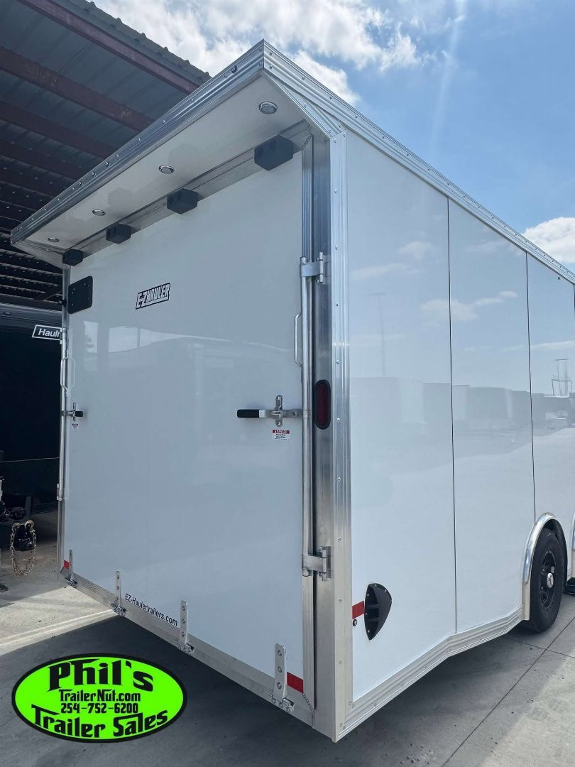 New E-Z Hauler 24' ALL ALUMINUM CAR HAULER LARGE ESCAPE DOOR FINISHED OUT Cargo / Enclosed Trailer EXTRUDED ALUMINUM FLOOR