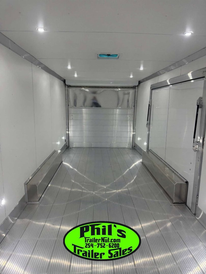 New E-Z Hauler 24' ALL ALUMINUM CAR HAULER LARGE ESCAPE DOOR FINISHED OUT Cargo / Enclosed Trailer EXTRUDED ALUMINUM FLOOR