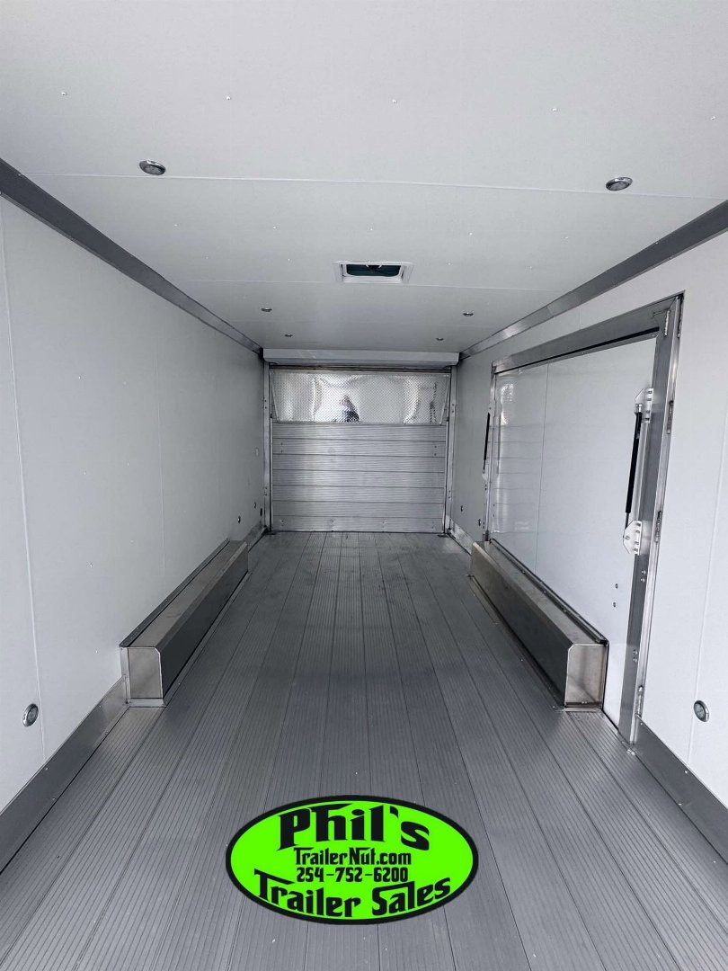New E-Z Hauler 24' ALL ALUMINUM CAR HAULER LARGE ESCAPE DOOR FINISHED OUT Cargo / Enclosed Trailer EXTRUDED ALUMINUM FLOOR
