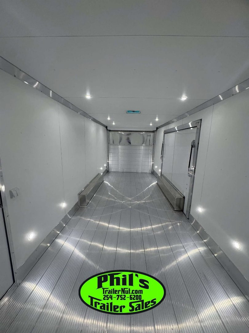 New E-Z Hauler 24' ALL ALUMINUM CAR HAULER LARGE ESCAPE DOOR FINISHED OUT Cargo / Enclosed Trailer EXTRUDED ALUMINUM FLOOR