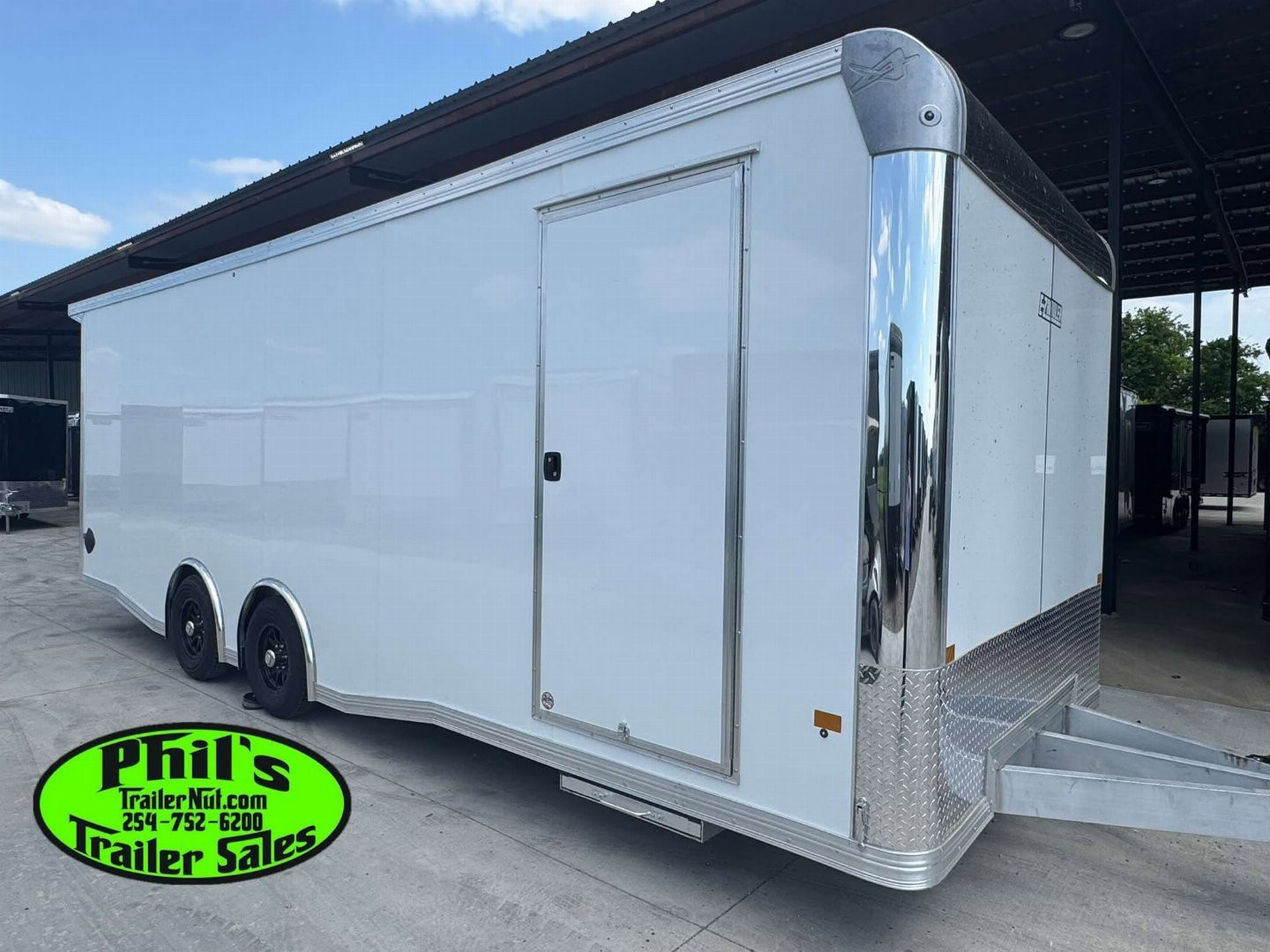 New E-Z Hauler 24' ALL ALUMINUM CAR HAULER LARGE ESCAPE DOOR FINISHED OUT Cargo / Enclosed Trailer EXTRUDED ALUMINUM FLOOR