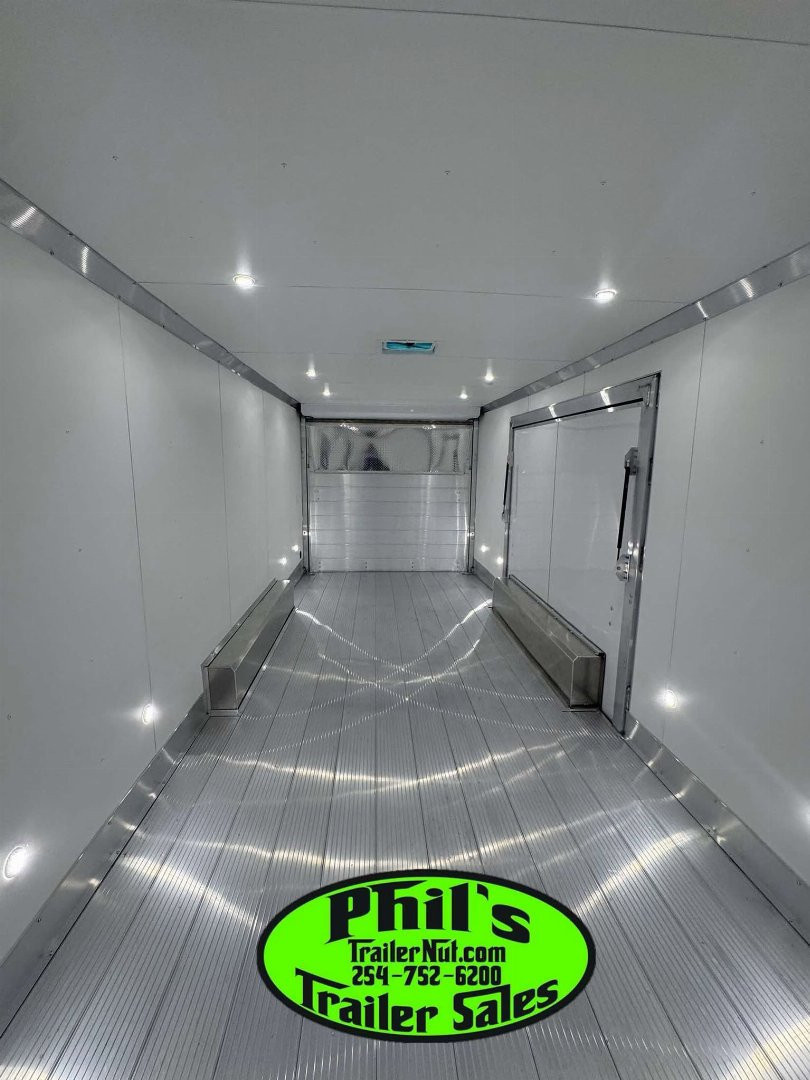 New E-Z Hauler 24' ALL ALUMINUM CAR HAULER LARGE ESCAPE DOOR FINISHED OUT Cargo / Enclosed Trailer EXTRUDED ALUMINUM FLOOR