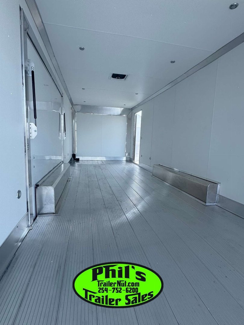 New E-Z Hauler 24' ALL ALUMINUM CAR HAULER LARGE ESCAPE DOOR FINISHED OUT Cargo / Enclosed Trailer EXTRUDED ALUMINUM FLOOR