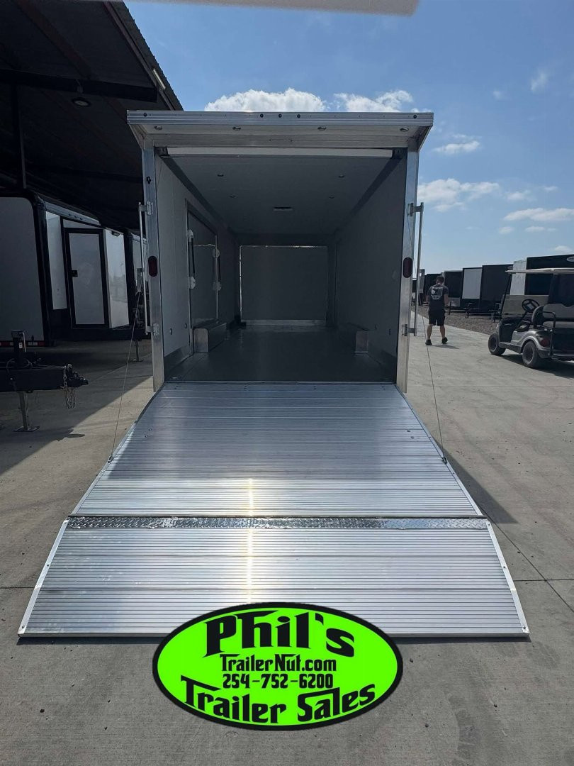 New E-Z Hauler 24' ALL ALUMINUM CAR HAULER LARGE ESCAPE DOOR FINISHED OUT Cargo / Enclosed Trailer EXTRUDED ALUMINUM FLOOR