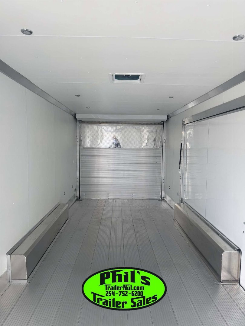 New E-Z Hauler 24' ALL ALUMINUM CAR HAULER LARGE ESCAPE DOOR FINISHED OUT Cargo / Enclosed Trailer EXTRUDED ALUMINUM FLOOR
