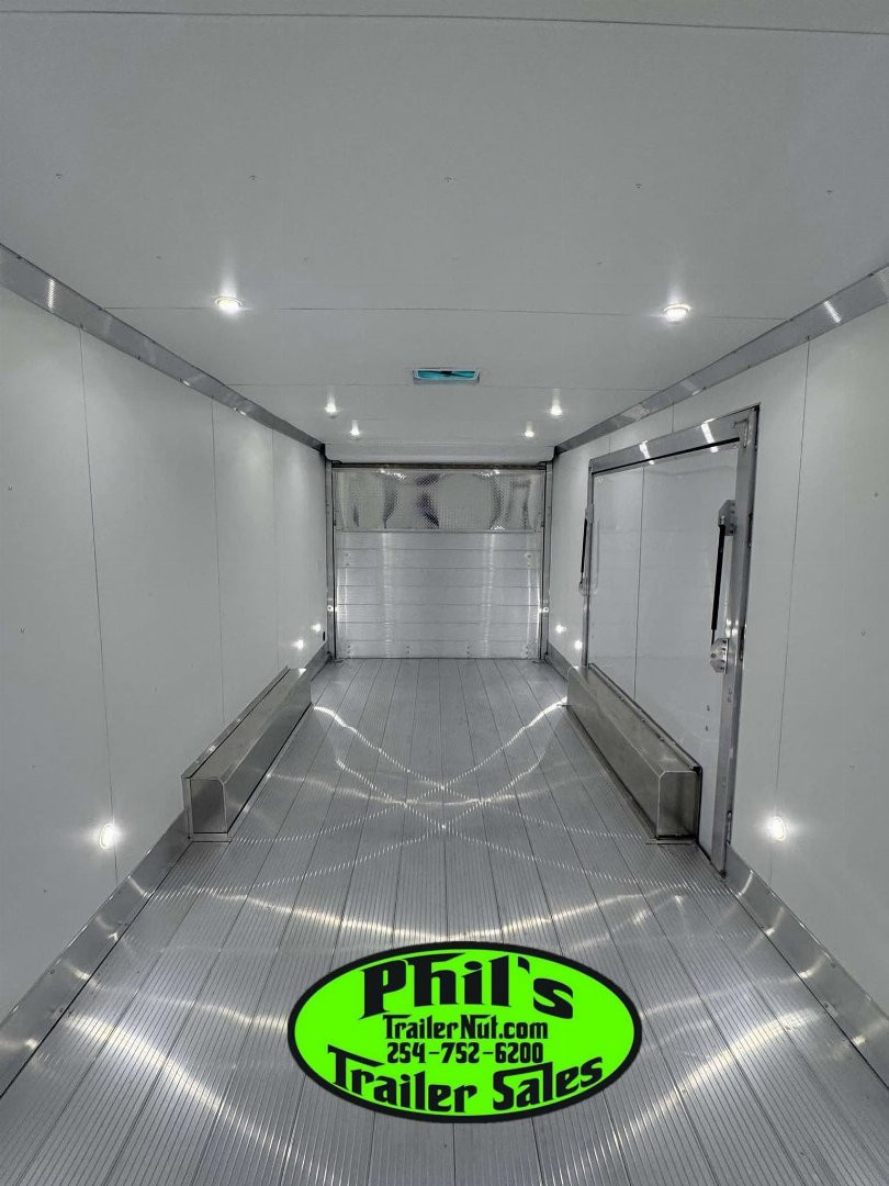 New E-Z Hauler 24' ALL ALUMINUM CAR HAULER LARGE ESCAPE DOOR FINISHED OUT Cargo / Enclosed Trailer EXTRUDED ALUMINUM FLOOR
