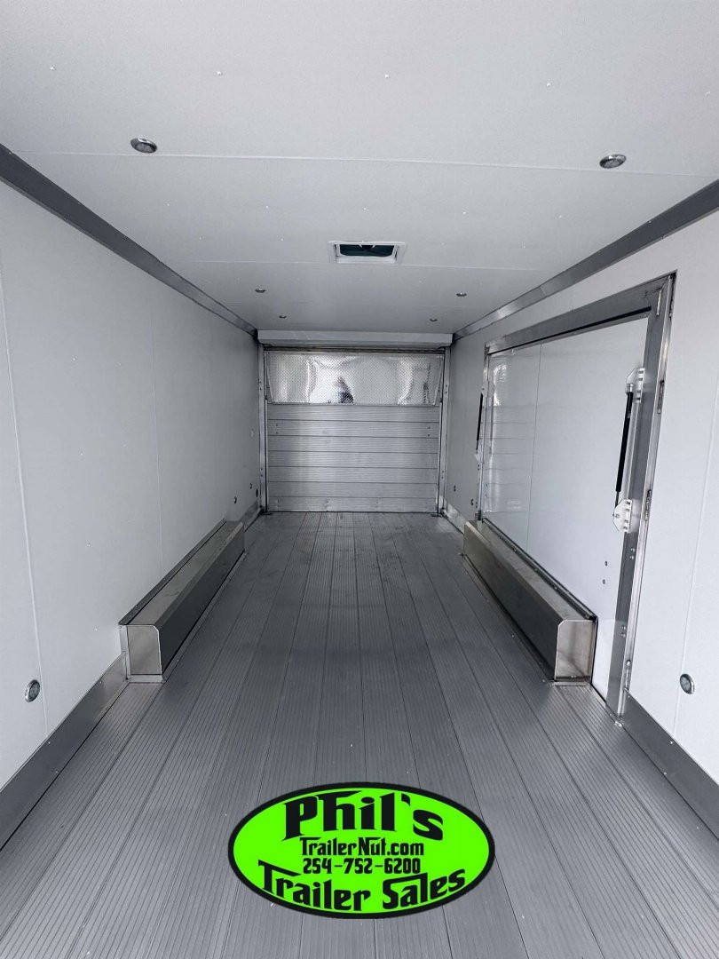 New E-Z Hauler 24' ALL ALUMINUM CAR HAULER LARGE ESCAPE DOOR FINISHED OUT Cargo / Enclosed Trailer EXTRUDED ALUMINUM FLOOR