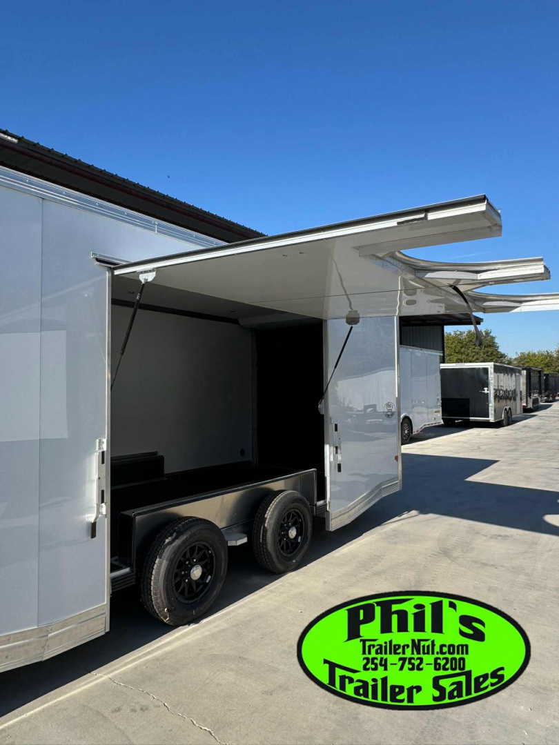 New E-Z Hauler 24' ALL ALUMINUM CAR HAULER LARGE ESCAPE DOOR FINISHED OUT Cargo / Enclosed Trailer EXTRUDED ALUMINUM FLOOR
