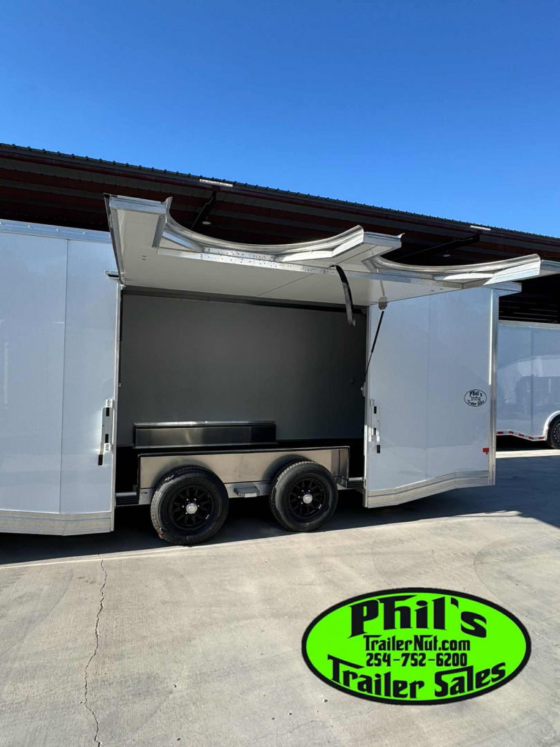 New E-Z Hauler 24' ALL ALUMINUM CAR HAULER LARGE ESCAPE DOOR FINISHED OUT Cargo / Enclosed Trailer EXTRUDED ALUMINUM FLOOR