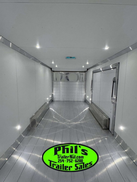 New E-Z Hauler 24' ALL ALUMINUM CAR HAULER LARGE ESCAPE DOOR FINISHED OUT Cargo / Enclosed Trailer EXTRUDED ALUMINUM FLOOR