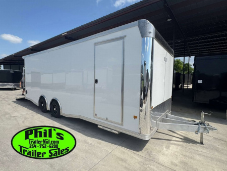 New E-Z Hauler 24' ALL ALUMINUM CAR HAULER LARGE ESCAPE DOOR FINISHED OUT Cargo / Enclosed Trailer EXTRUDED ALUMINUM FLOOR