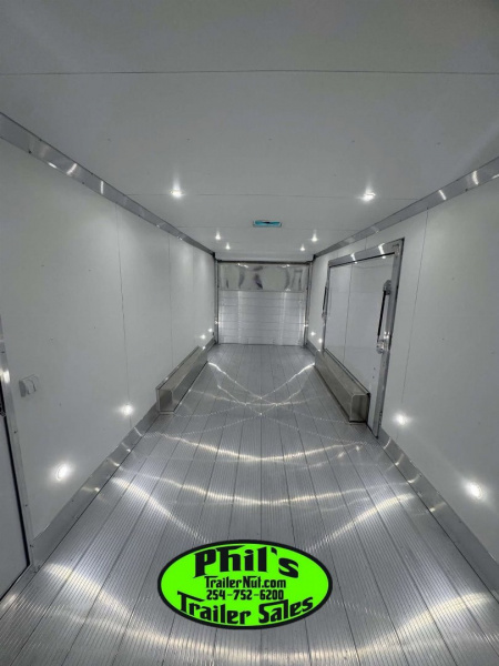New E-Z Hauler 24' ALL ALUMINUM CAR HAULER LARGE ESCAPE DOOR FINISHED OUT Cargo / Enclosed Trailer EXTRUDED ALUMINUM FLOOR