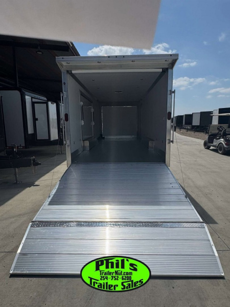 New E-Z Hauler 24' ALL ALUMINUM CAR HAULER LARGE ESCAPE DOOR FINISHED OUT Cargo / Enclosed Trailer EXTRUDED ALUMINUM FLOOR